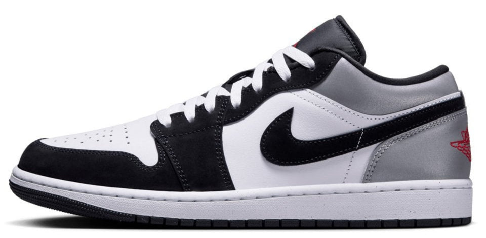 Jordan 1 Low SE White Fire Red Black Matte Silver