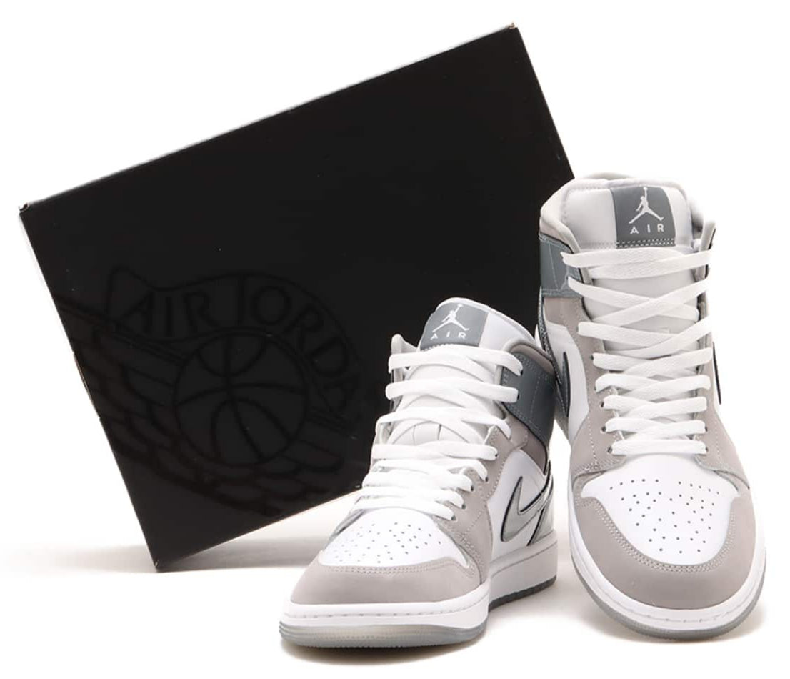 Jordan 1 Mid SE White Medium Grey Cool Grey