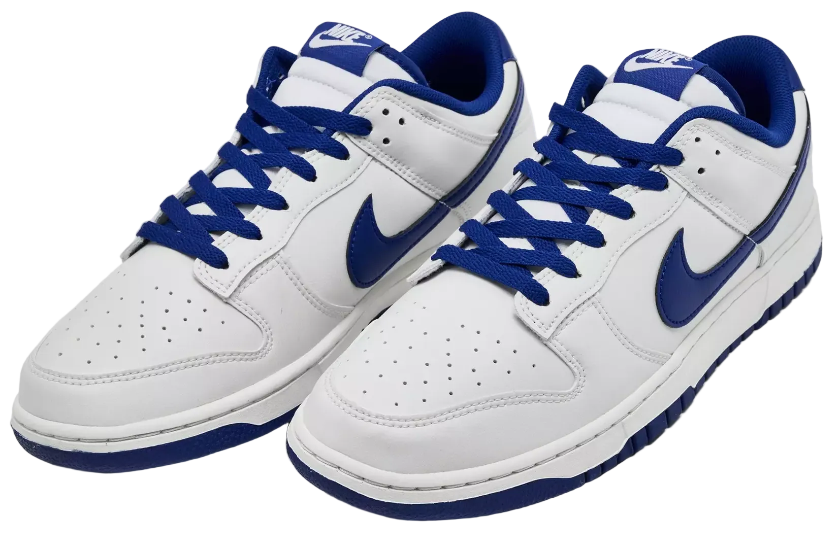 Nike Dunk Low Retro White Deep Royal Blue