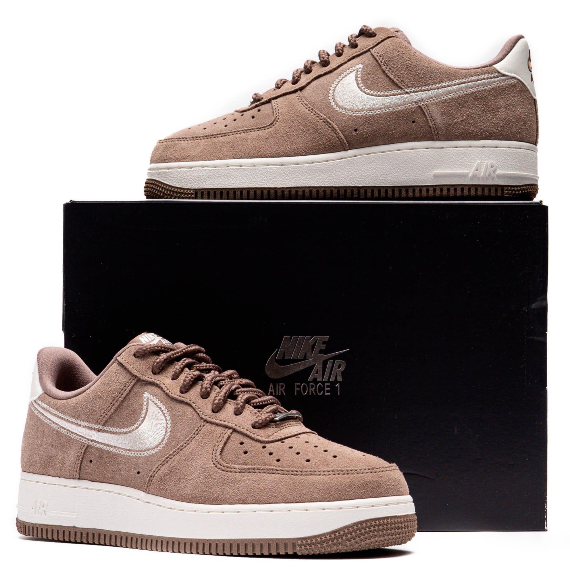 Nike Air Force 1 Low '07 LV8 Mink Brown Embroidered Swoosh