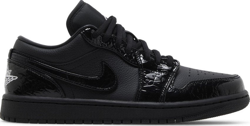 Jordan 1 Low SE Patent Elephant Black (Women's)