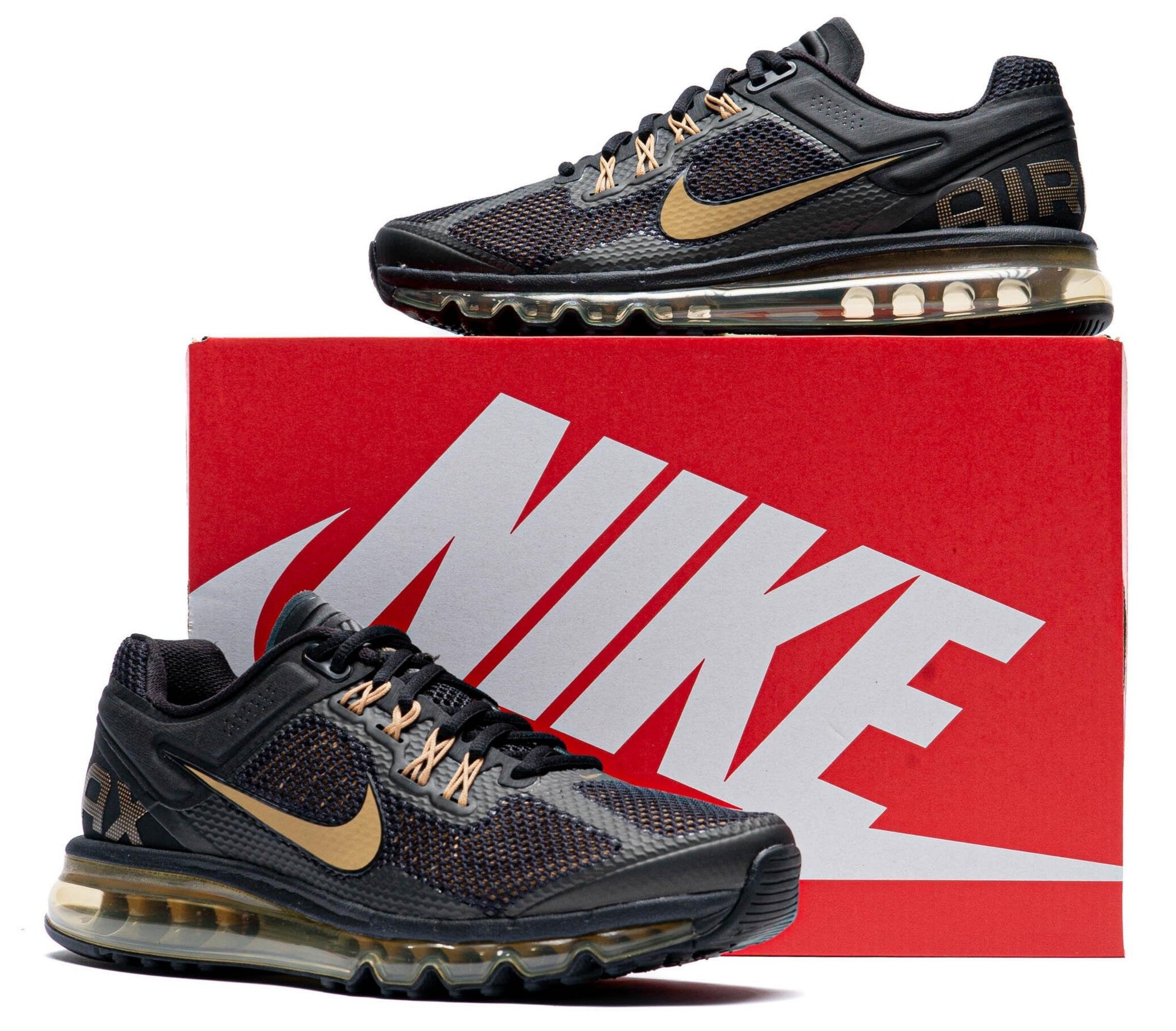 Nike Air Max 2013 Black Flat Gold