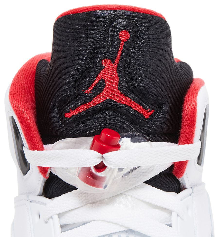 Jordan 5 Retro Fire Red Black Tongue (2025)