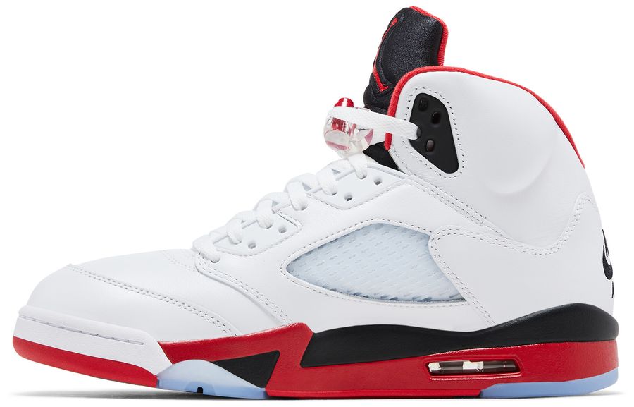 Jordan 5 Retro Fire Red Black Tongue (2025)