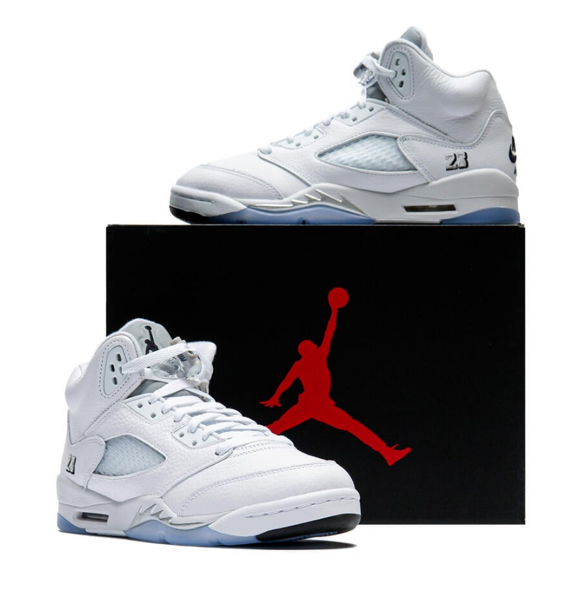 Jordan 5 Retro White Metallic (2026) (GS)
