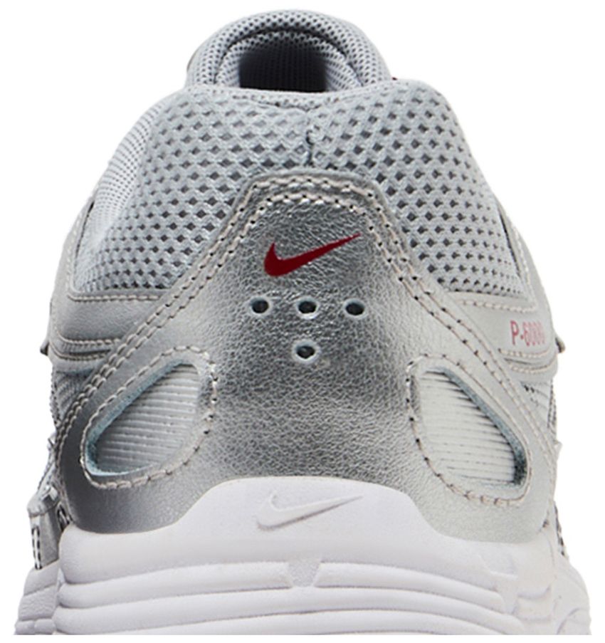 Nike P-6000 Metalic Silver Cool Red (GS)
