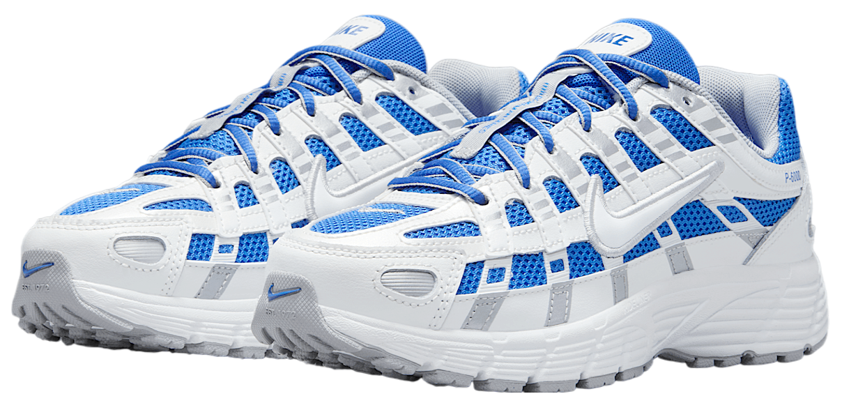 Nike P-6000 Hyper Royal Summit White Metallic Silver White (GS)