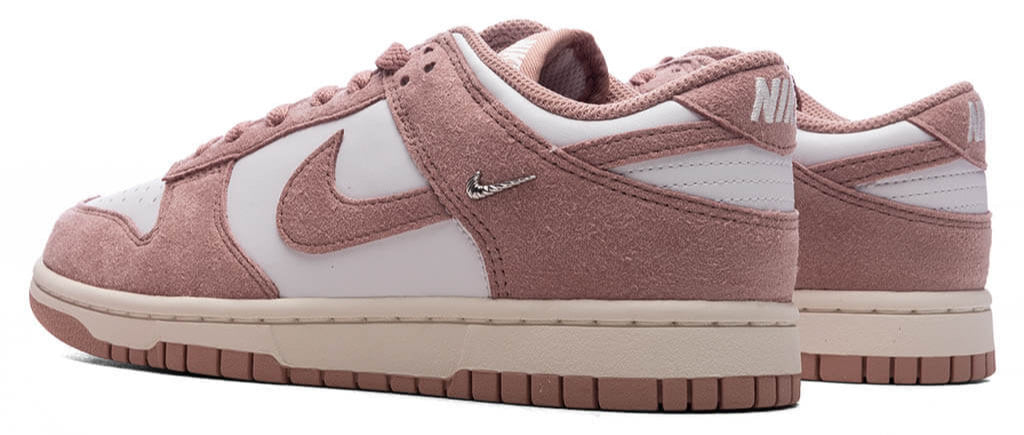 Nike Dunk Low Rose Whisper Gold Mini Swoosh (Women's)