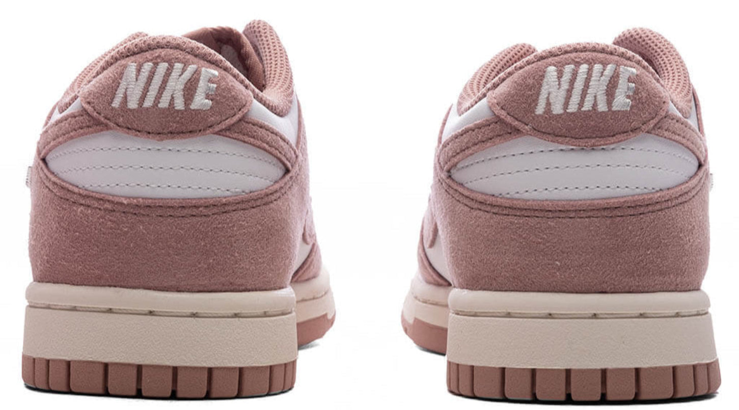 Nike Dunk Low Rose Whisper Gold Mini Swoosh (Women's)