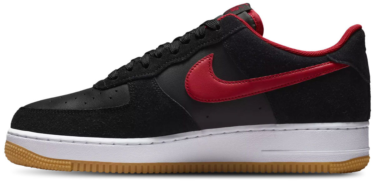 Nike Air Force 1 Low '07 LV8 1 Black Varsity Red White