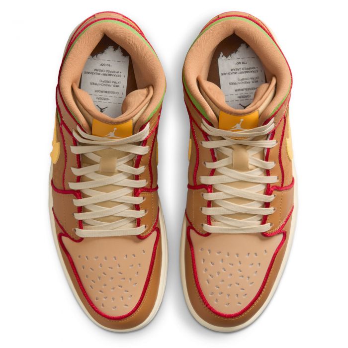 Jordan 1 Mid SE Cheeseburger
