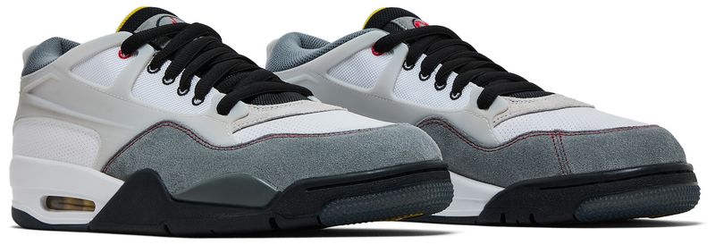 Jordan 4 RM Premium White Black Smoke Grey Fire Red