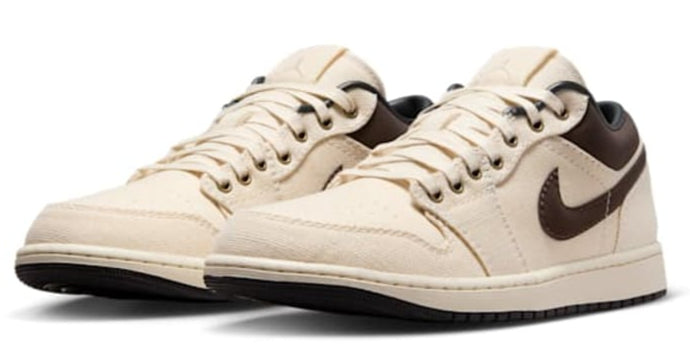 Jordan 1 Low Premium Pale Ivory Off Noir Baroque Brown