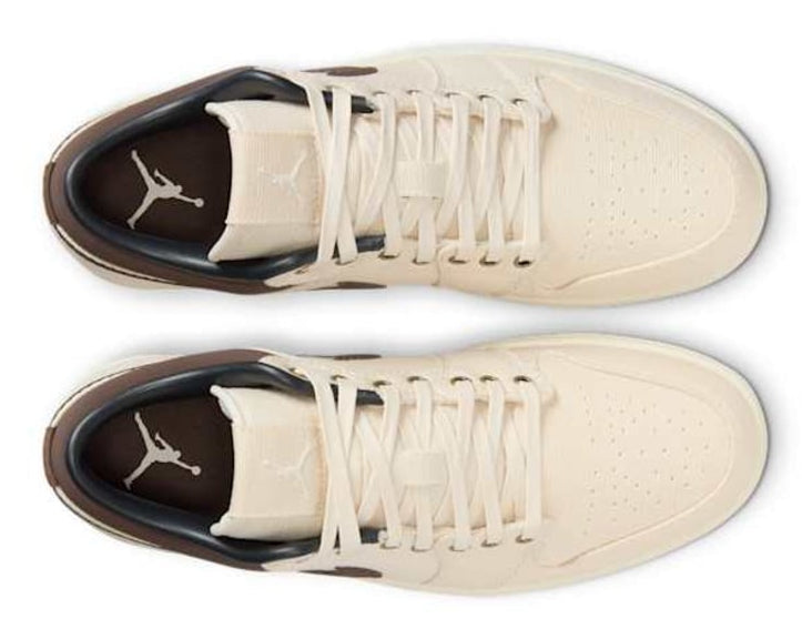 Jordan 1 Low Premium Pale Ivory Off Noir Baroque Brown