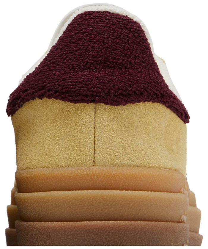 adidas Gazelle Bold Almost Yellow Maroon (Women's)