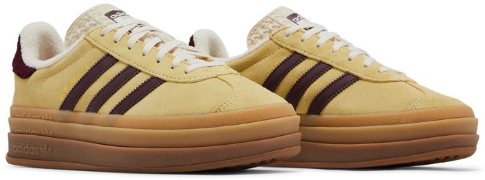 adidas Gazelle Bold Almost Yellow Maroon (Women's)