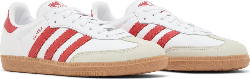 Adidas Samba OG White Solar Red Gum (Women's)