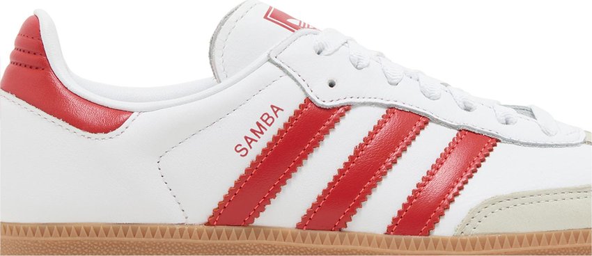 Adidas Samba OG White Solar Red Gum (Women's)