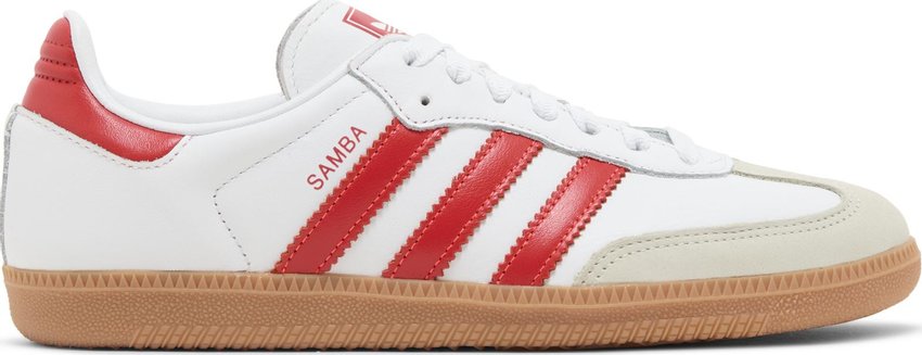 Adidas Samba OG White Solar Red Gum (Women's)