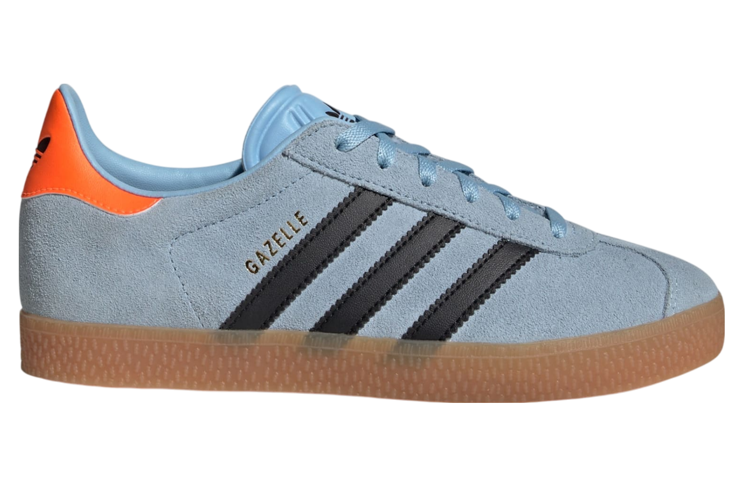 adidas Gazelle J Clear Sky Black Solar Orange (GS)