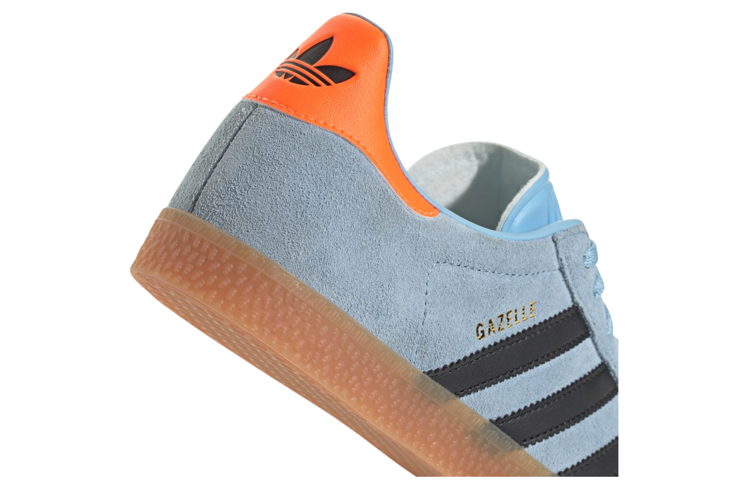adidas Gazelle J Clear Sky Black Solar Orange (GS)