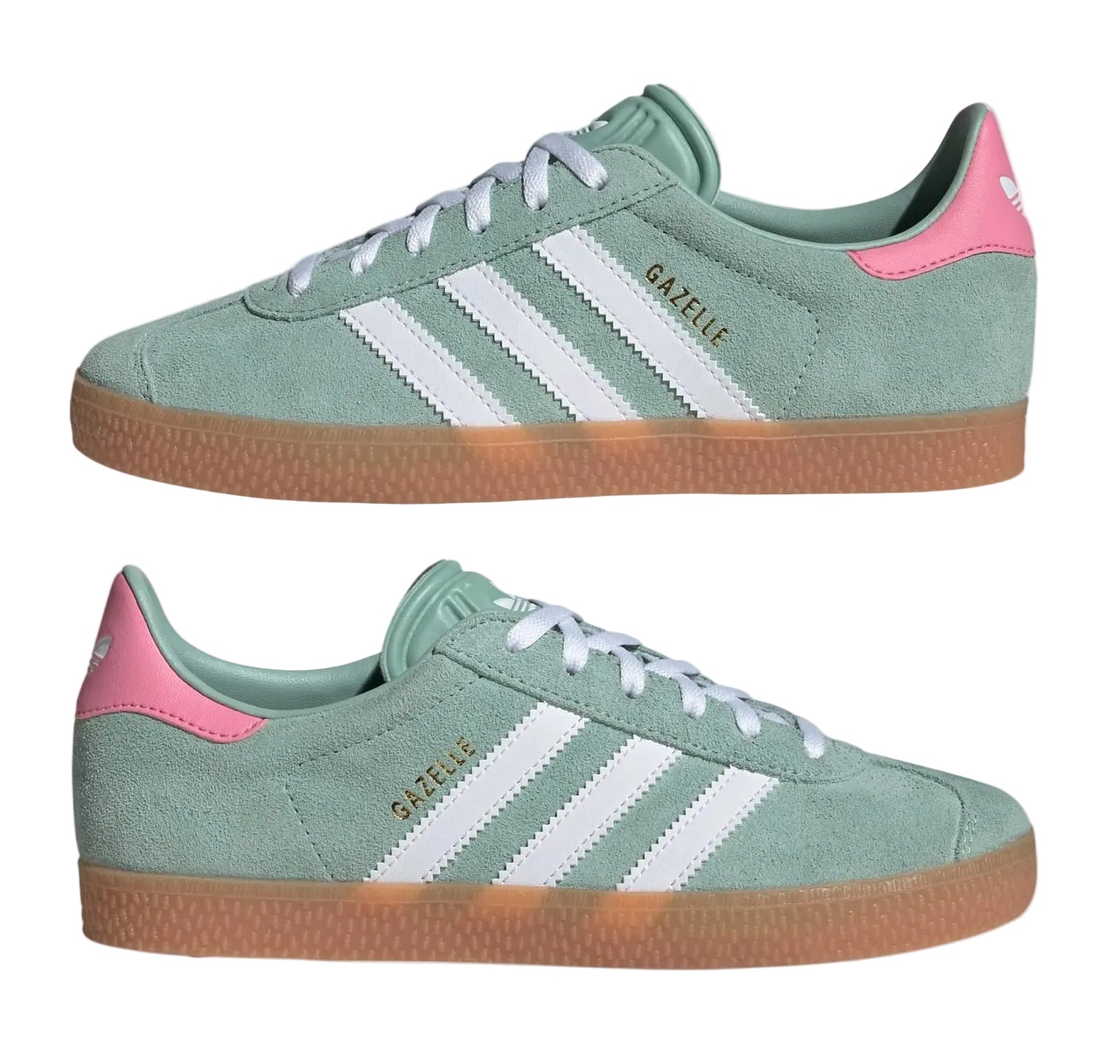 adidas Gazelle Hazy Green Bliss Pink (GS)