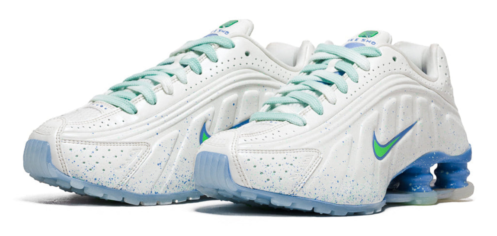 Nike Shox R4 AB White Green Strike Royal Pulse (Women's)