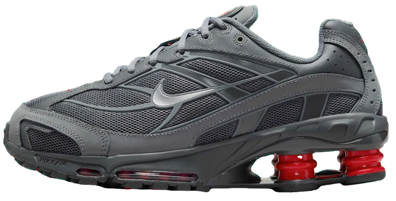 Nike Shox Ride 2 Smoke Grey University Red