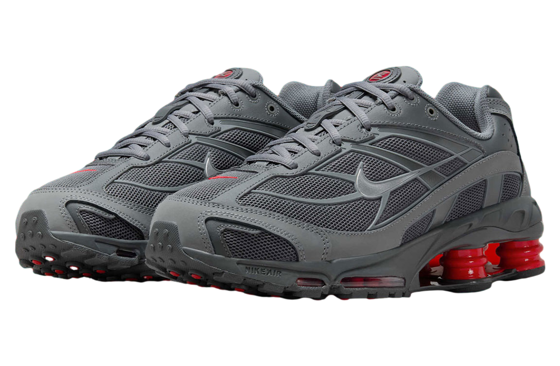 Nike Shox Ride 2 Smoke Grey University Red