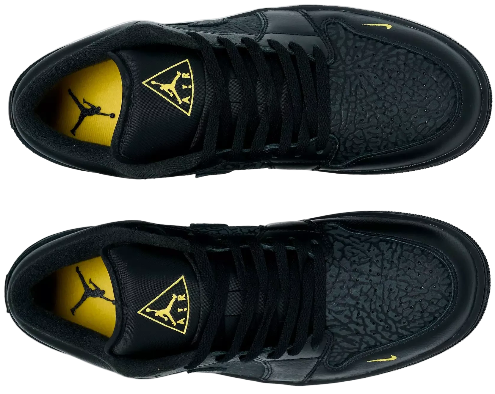 Jordan 1 Low Black Elephant Print