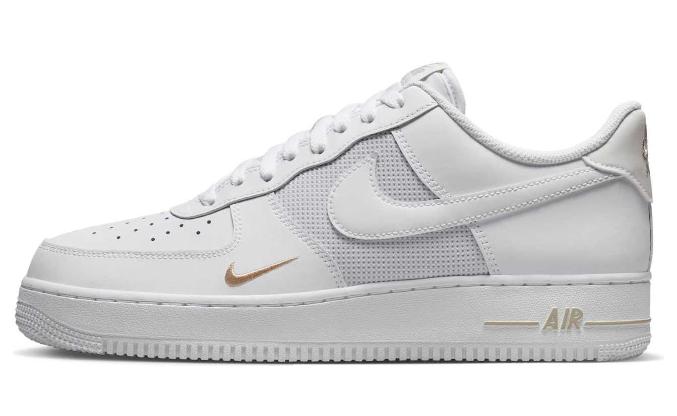 Nike Air Force 1 Low White Desert Khaki Mini Swoosh