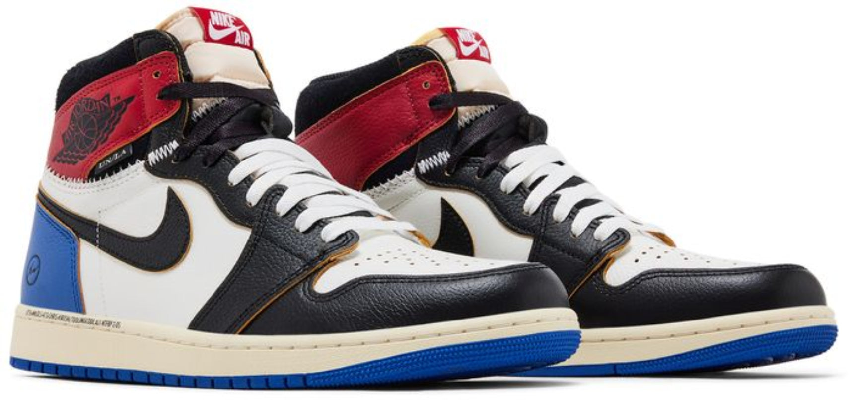 Jordan 1 Retro High OG SP Fragment x Union LA Varsity Red Sport Royal