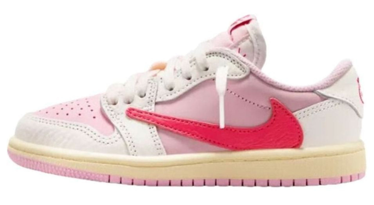 Jordan 1 Retro Low OG SP Travis Scott Sail Tropical Pink (PS)