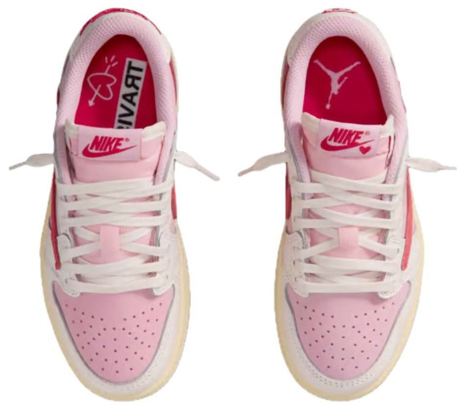 Jordan 1 Retro Low OG SP Travis Scott Sail Tropical Pink (PS)