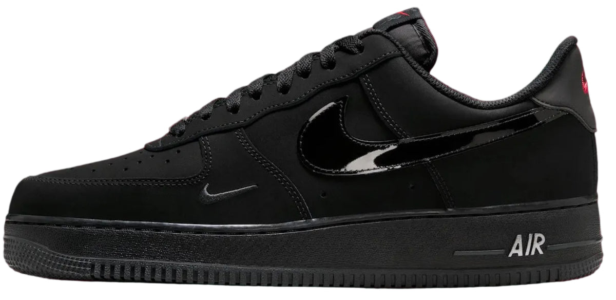 Nike Air Force 1 Low '07 LV8 Black Patent Swoosh