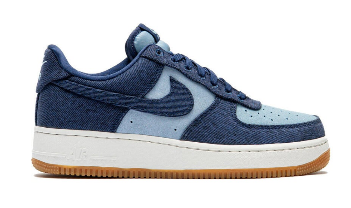 Nike Air Force 1 Low '07 LV8 Denim Navy Worn Blue