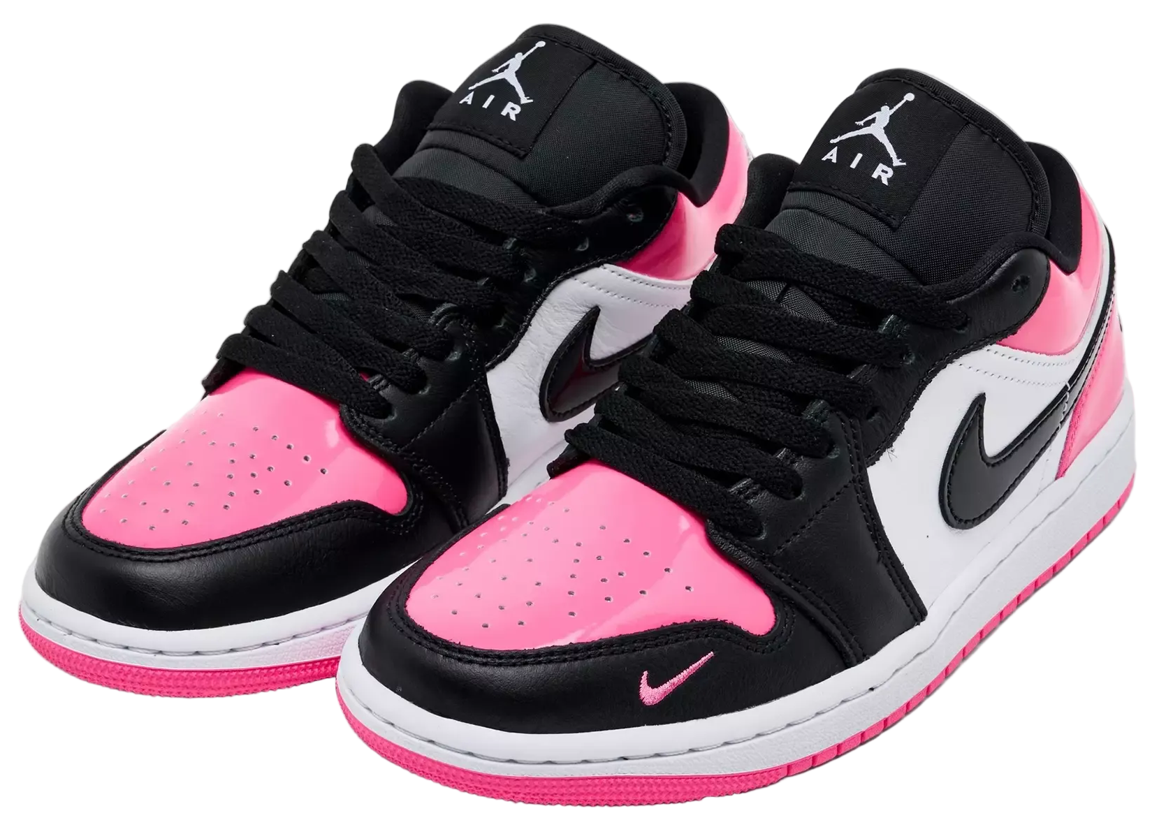 Jordan 1 Low SE Black Pinksicle Patent (Women's)