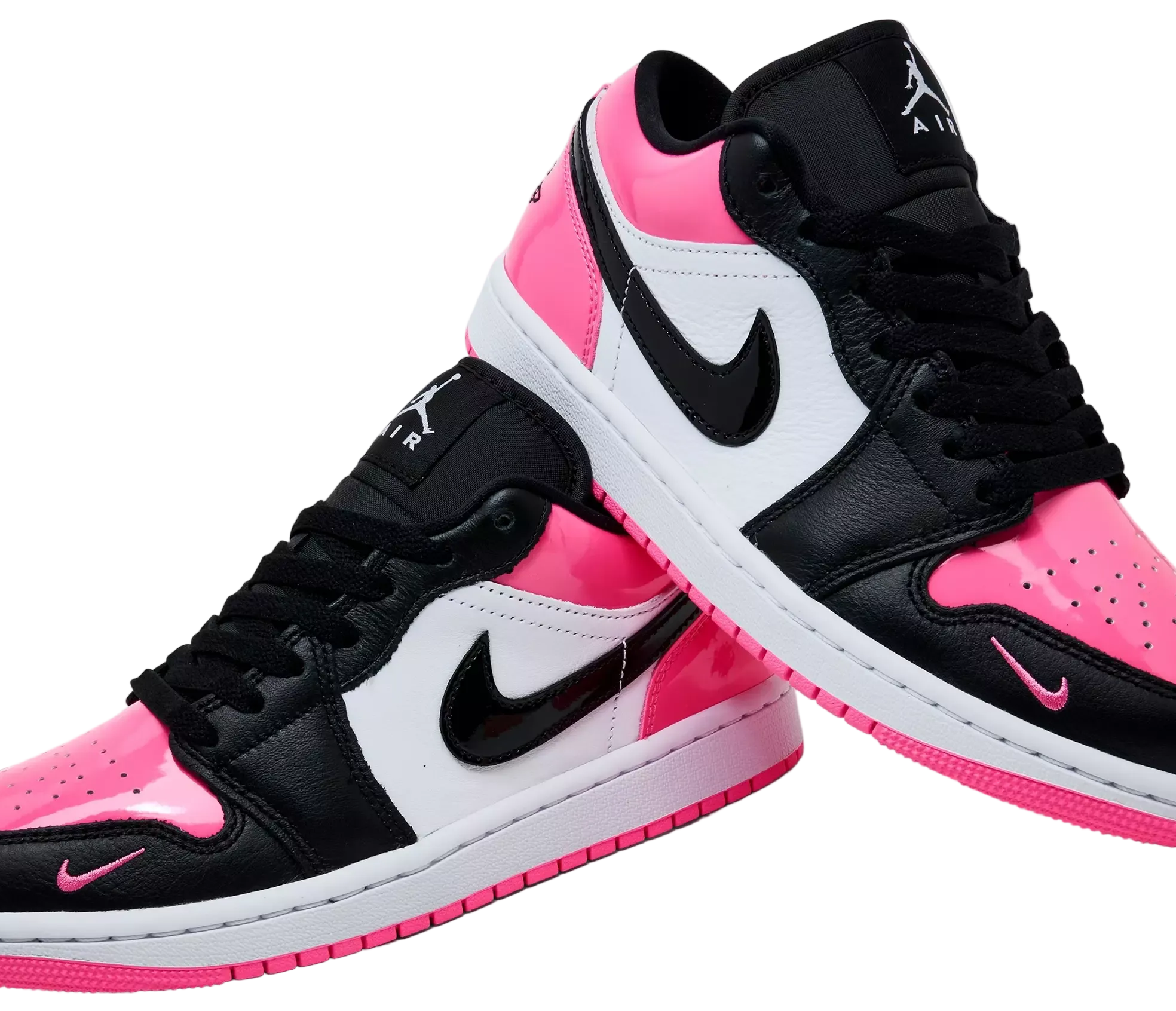 Jordan 1 Low SE Black Pinksicle Patent (Women's)