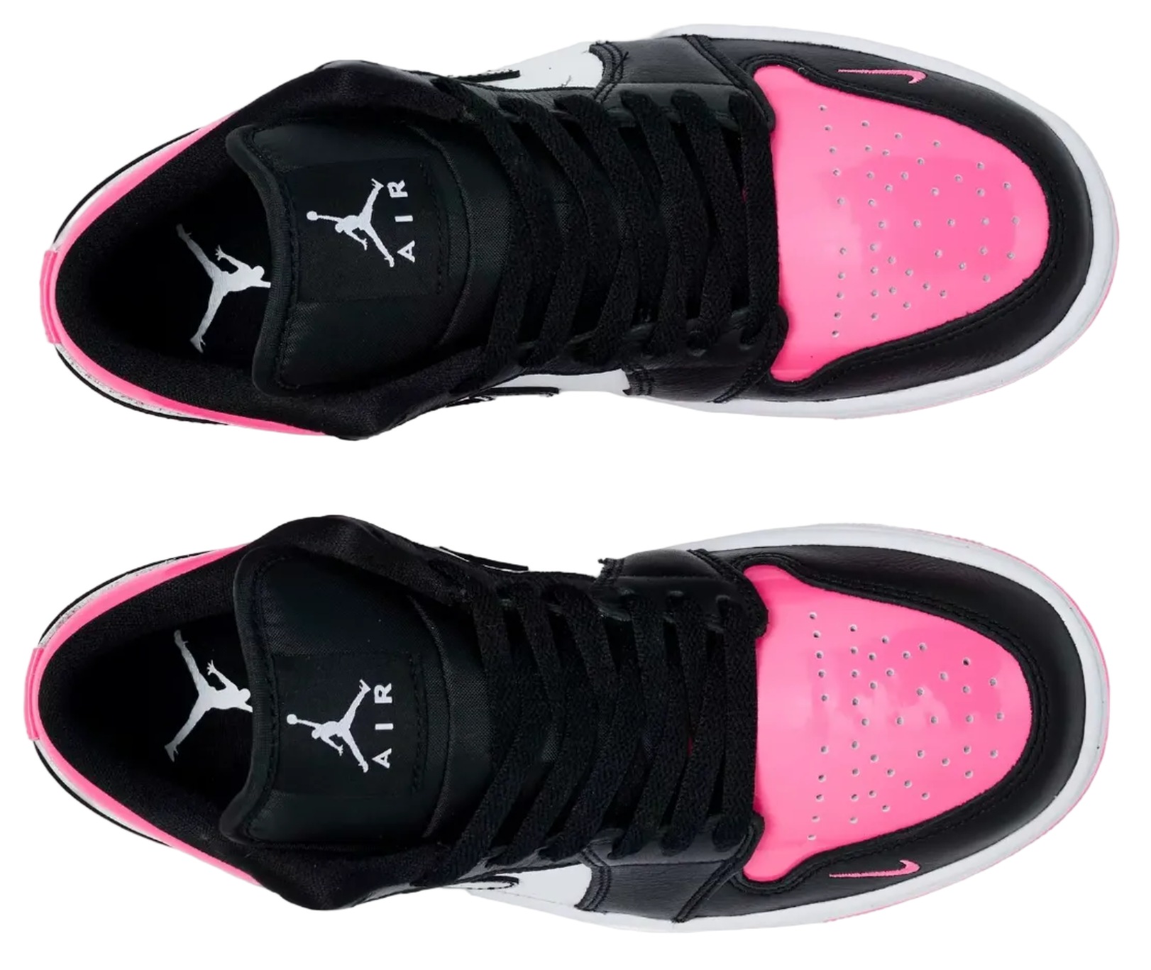 Jordan 1 Low SE Black Pinksicle Patent (Women's)