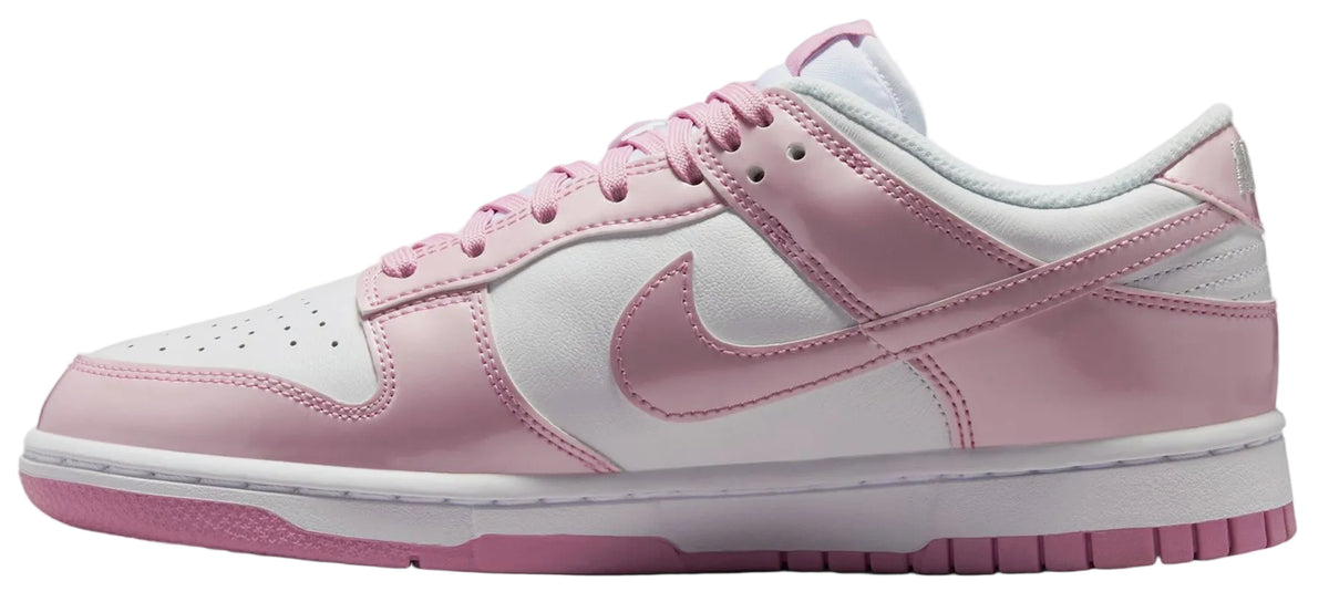 Nike Dunk Low SE Patent White Pink Rise (Women's)