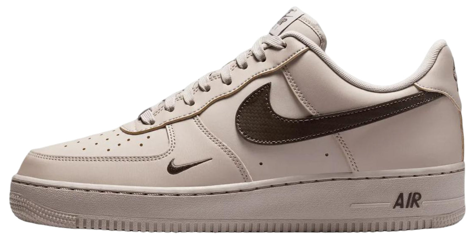 Nike Air Force 1 Low '07 Carbon Fiber Swoosh College Grey Newsprint