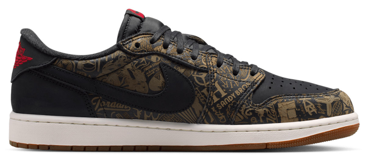Jordan 1 Retro Low OG Laser Black University Red