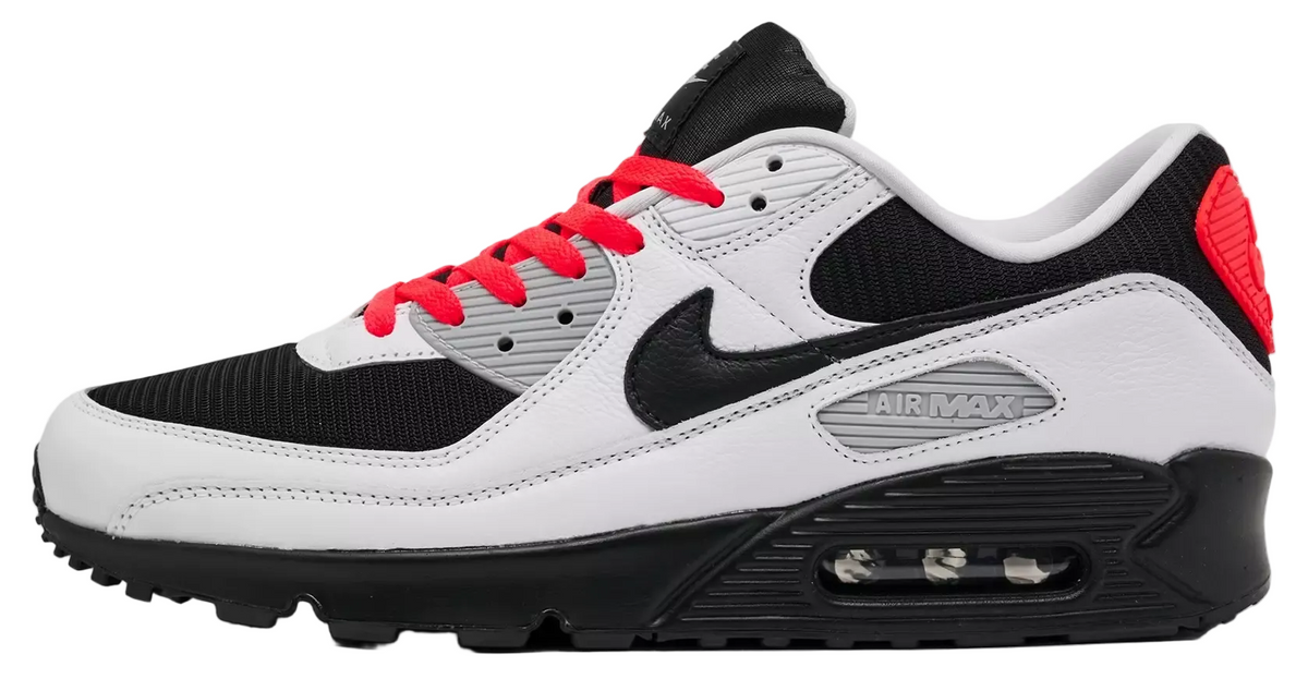 Nike Air Max 90 White Black Radiant Red