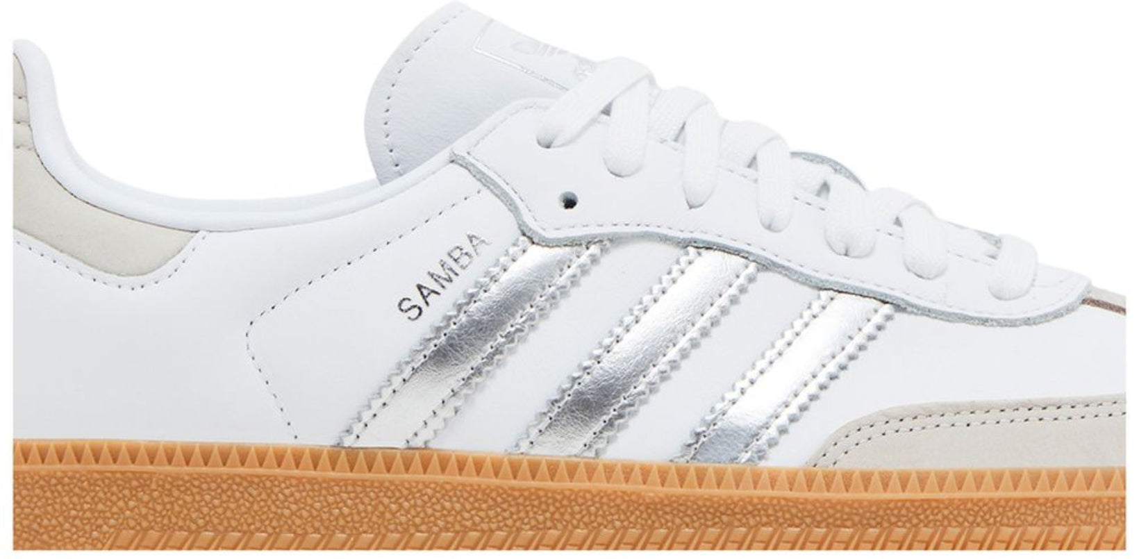 Adidas Samba OG White Silver Metallic Grey (Women's)