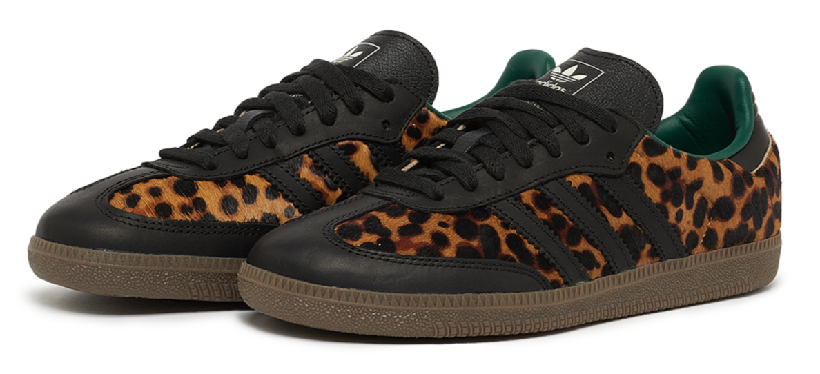 adidas Samba OG Black Green Leopard (Women's)