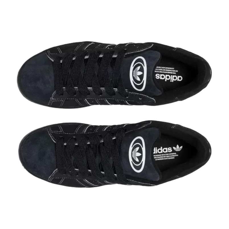 Adidas Campus 00s Core Black White Stitching