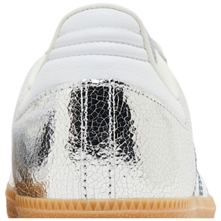 adidas Samba OG Silver Metallic Cracked Leather (Women's)