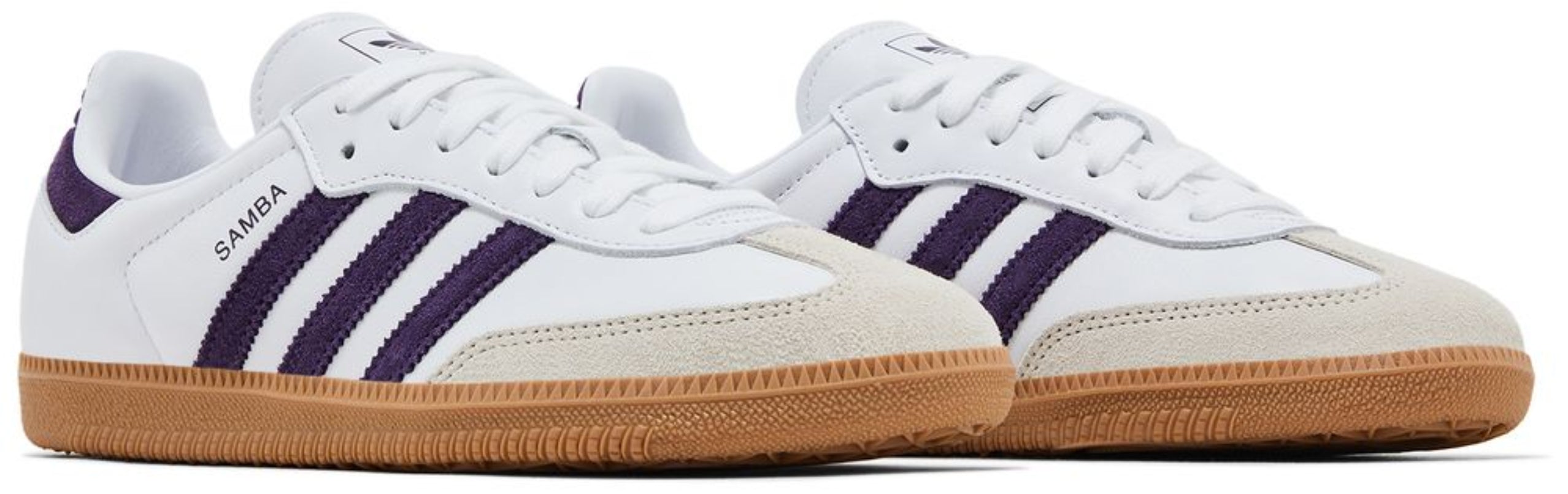 Adidas Samba OG White Alumina Aurora Plum (Women's)