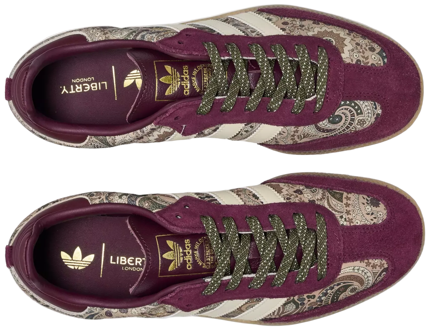 Adidas Samba OG Liberty London Maroon Warm Vanilla (Women's)