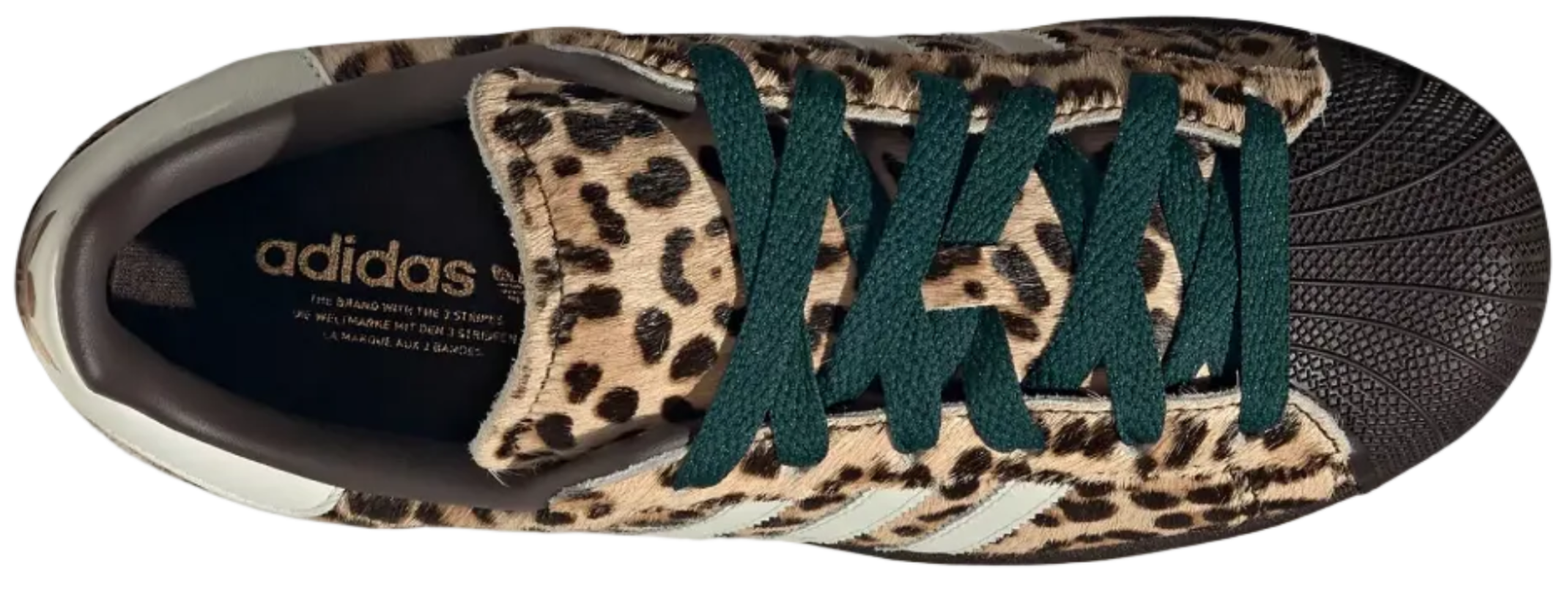 Adidas Superstar II Leopard Dark Brown Ivory (Women's)